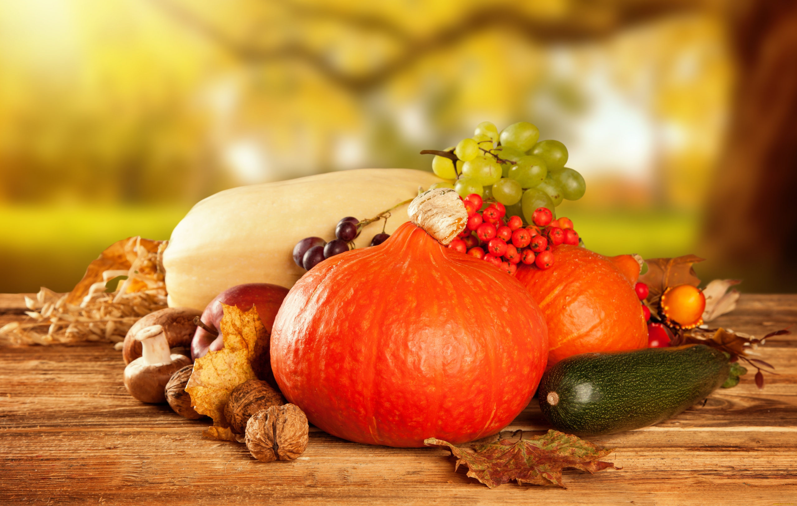 Осенние овощи на столе